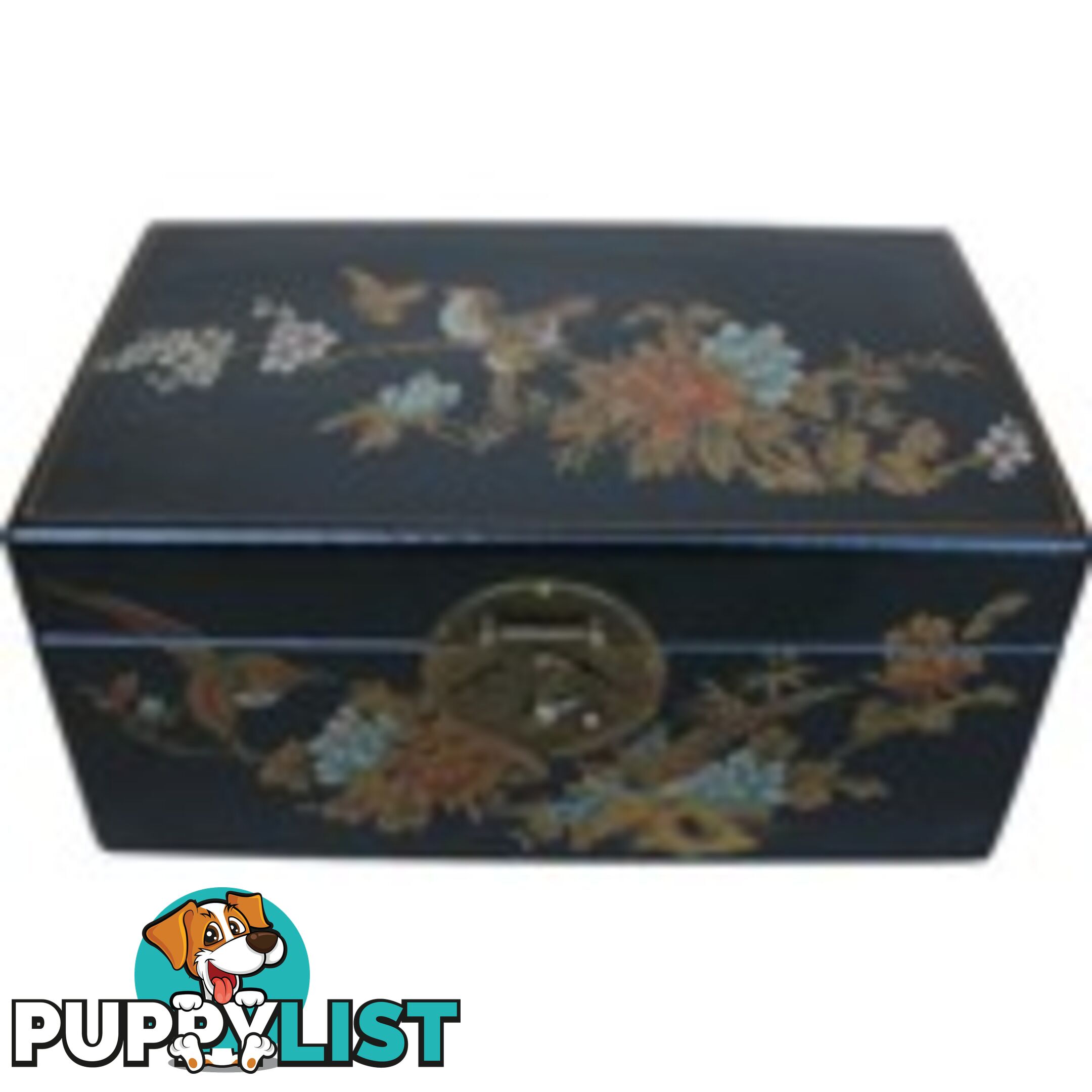 Medium Red Painted Chinese Box