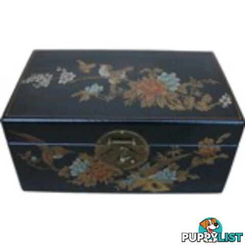 Medium Red Painted Chinese Box