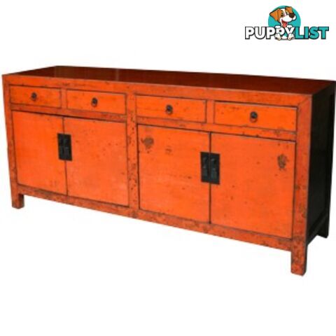 Chinese Antique Orange Sideboard