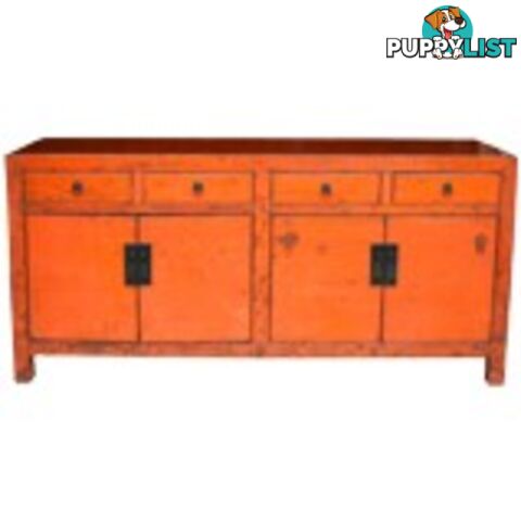 Chinese Antique Orange Sideboard