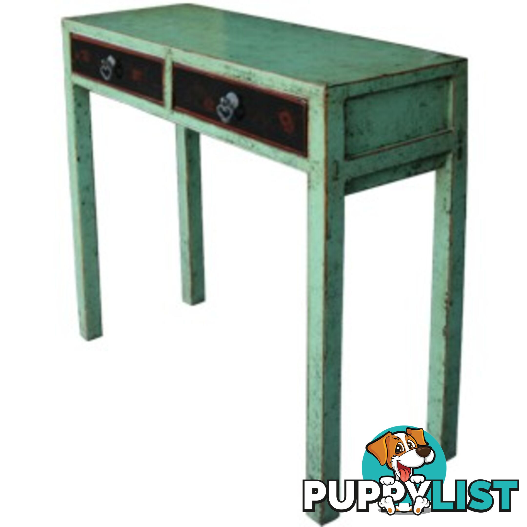 Light Green painted Console Table