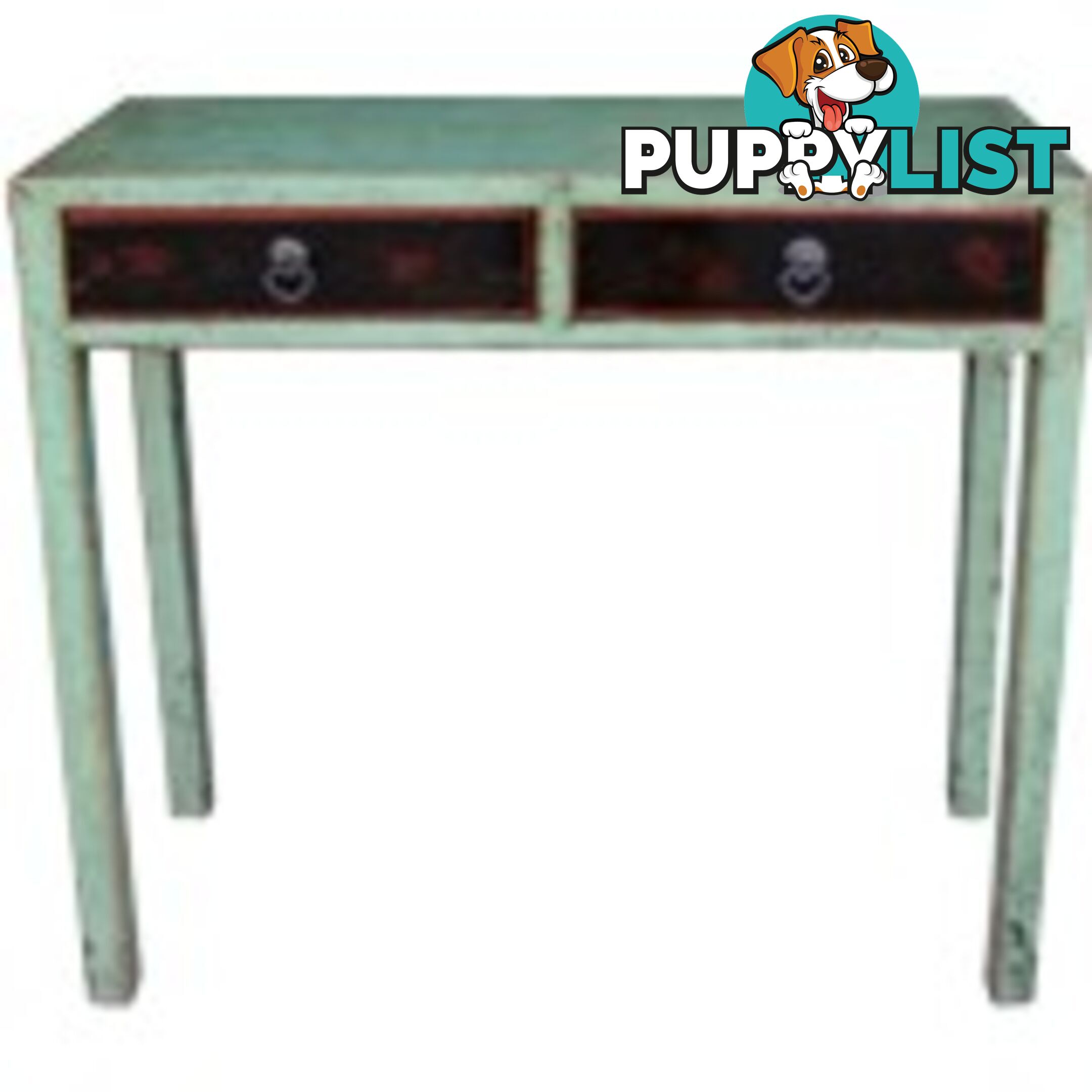 Light Green painted Console Table