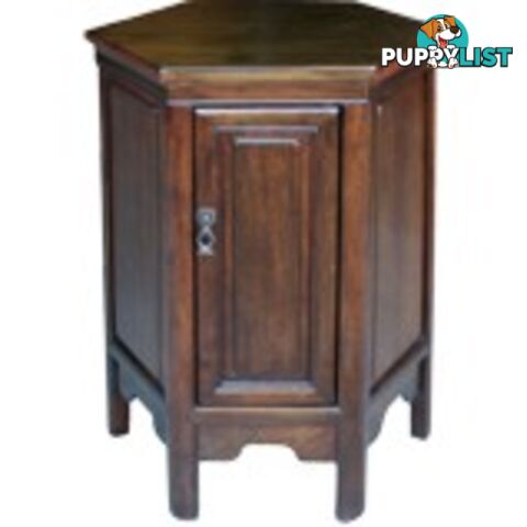 Brown Chinese Natural Elm Hexagon Bedside Cabinet