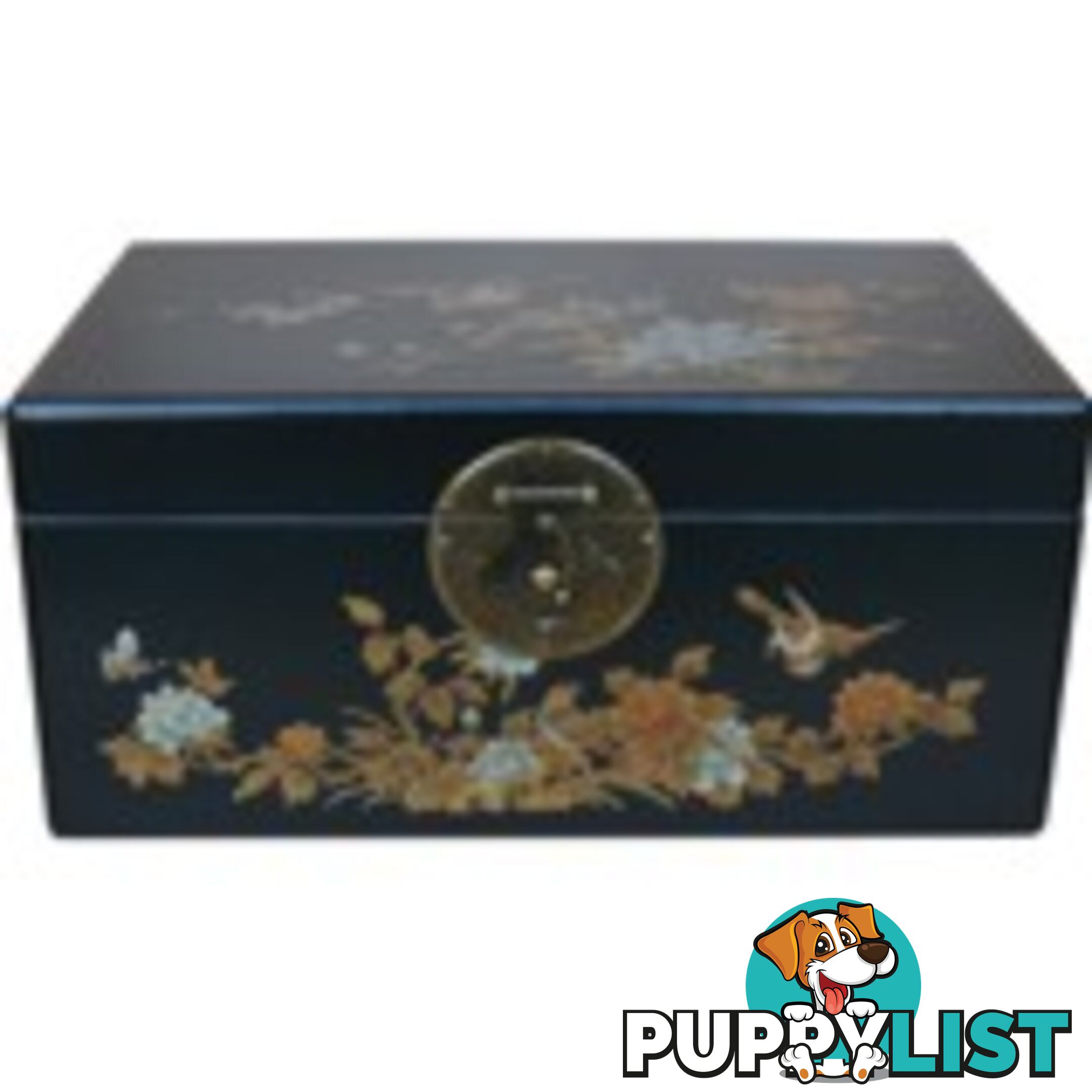 Large Black Painted Chinese Box