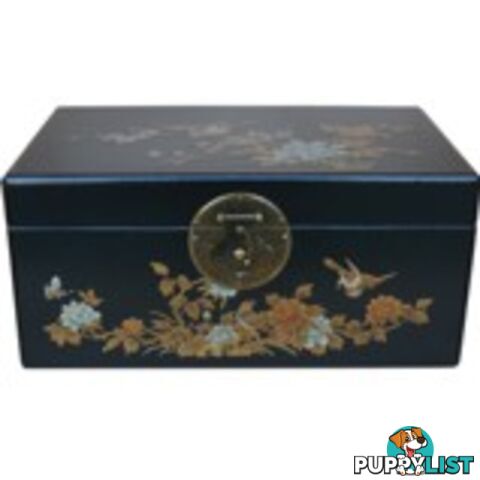 Large Black Painted Chinese Box