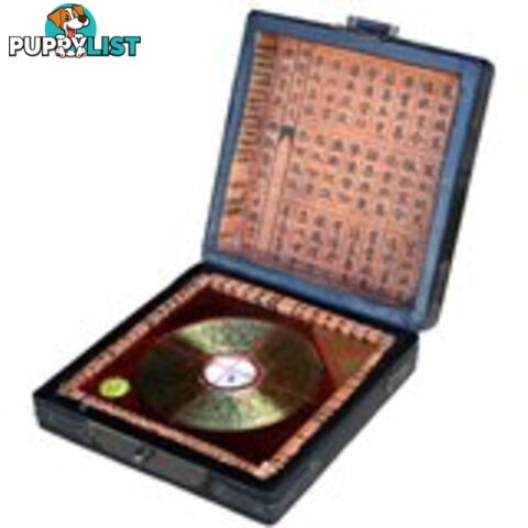 Chinese Feng Shui Compass in Black Painted Box