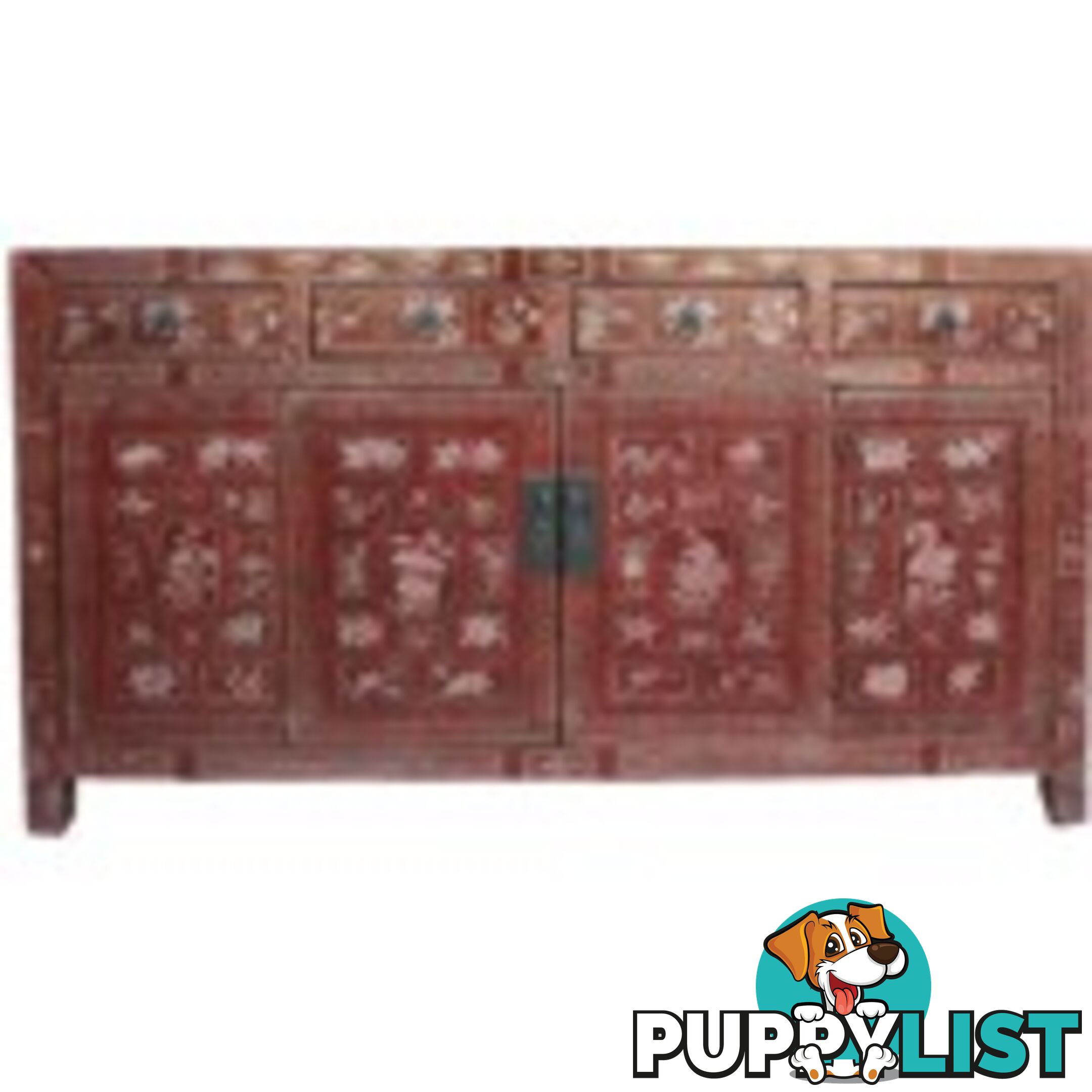 Original Manchurian Painted Chinese Sideboard