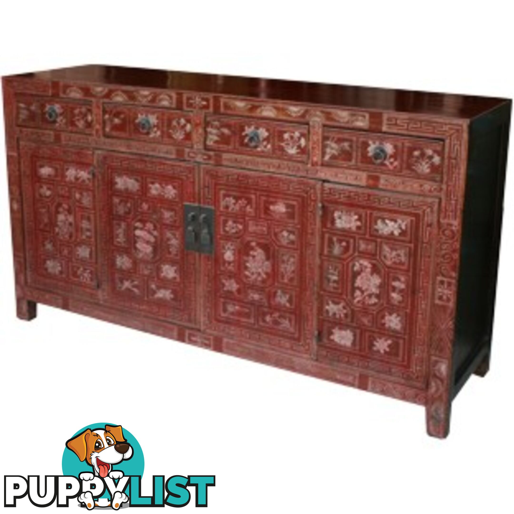 Original Manchurian Painted Chinese Sideboard