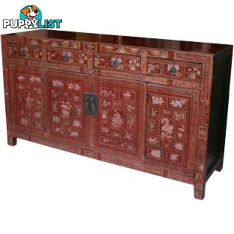 Original Manchurian Painted Chinese Sideboard