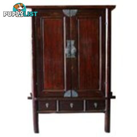 Huge Original Brown Chinese Cabinet