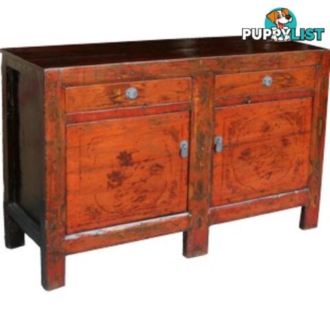 Original Mongolian Painted Sideboard