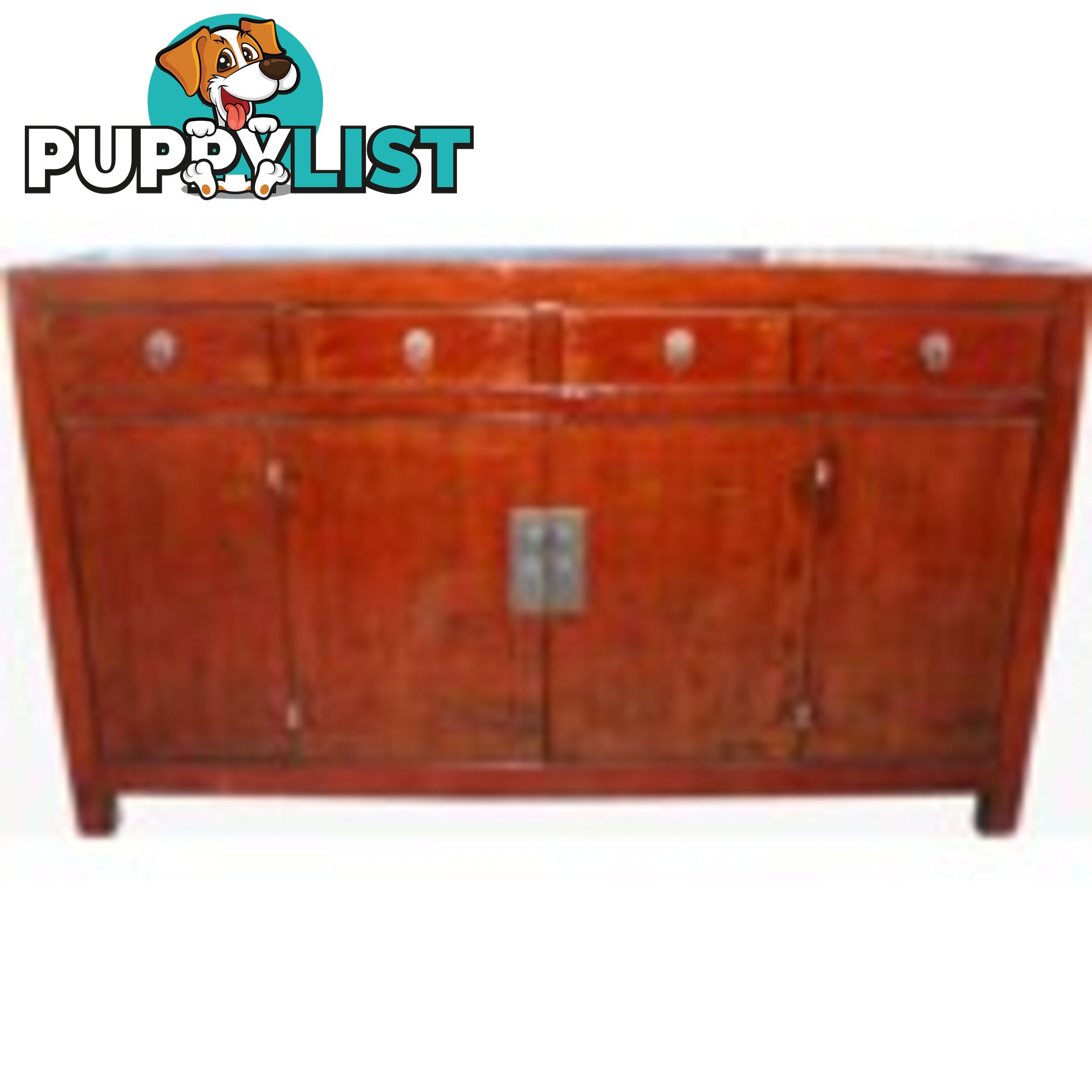 Original Painted Manchurian Sideboard