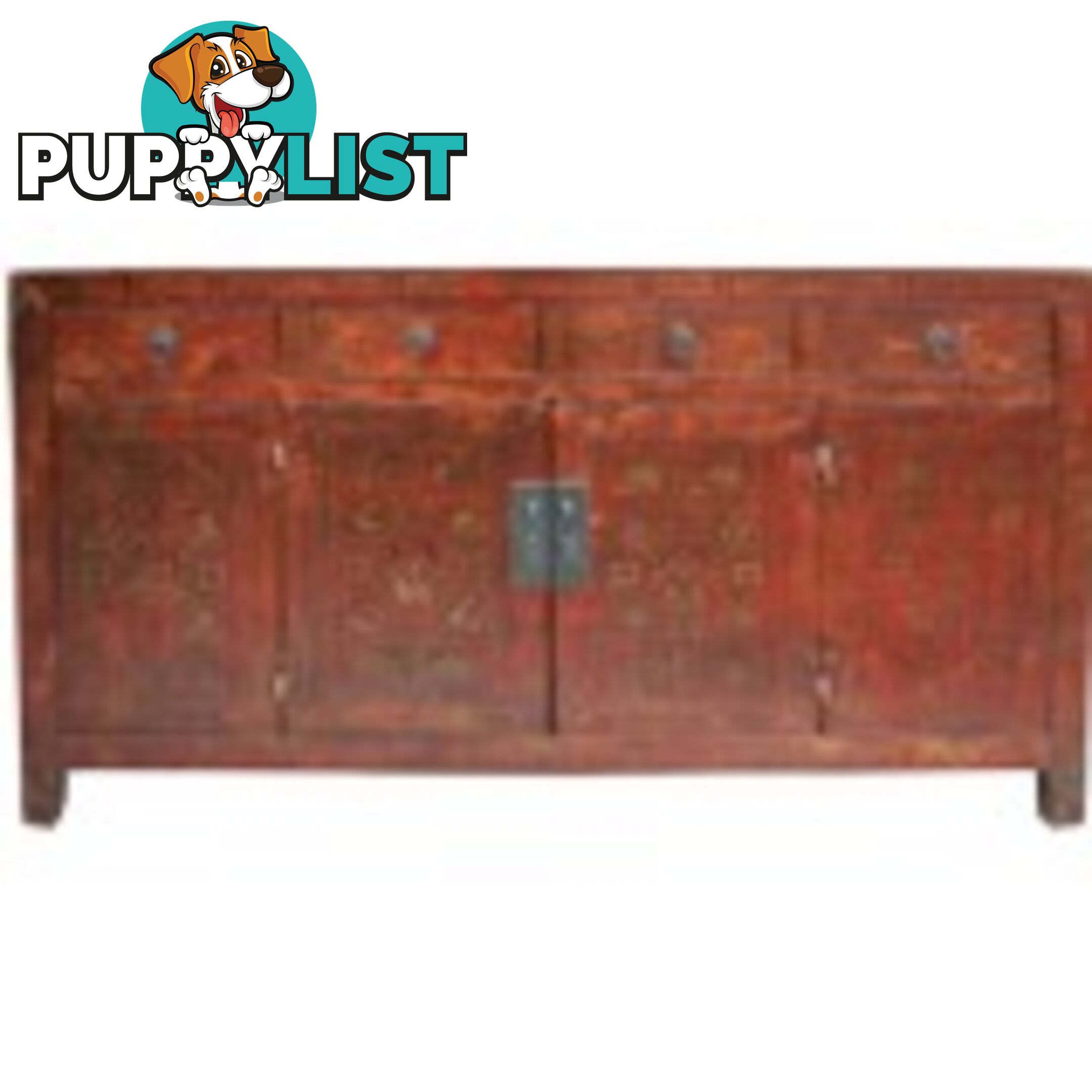 Original Manchurian Painted Chinese Sideboard