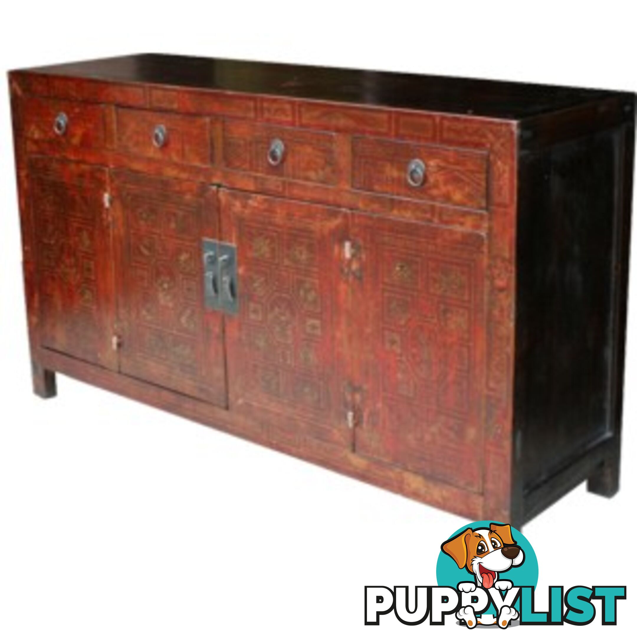 Original Manchurian Painted Chinese Sideboard