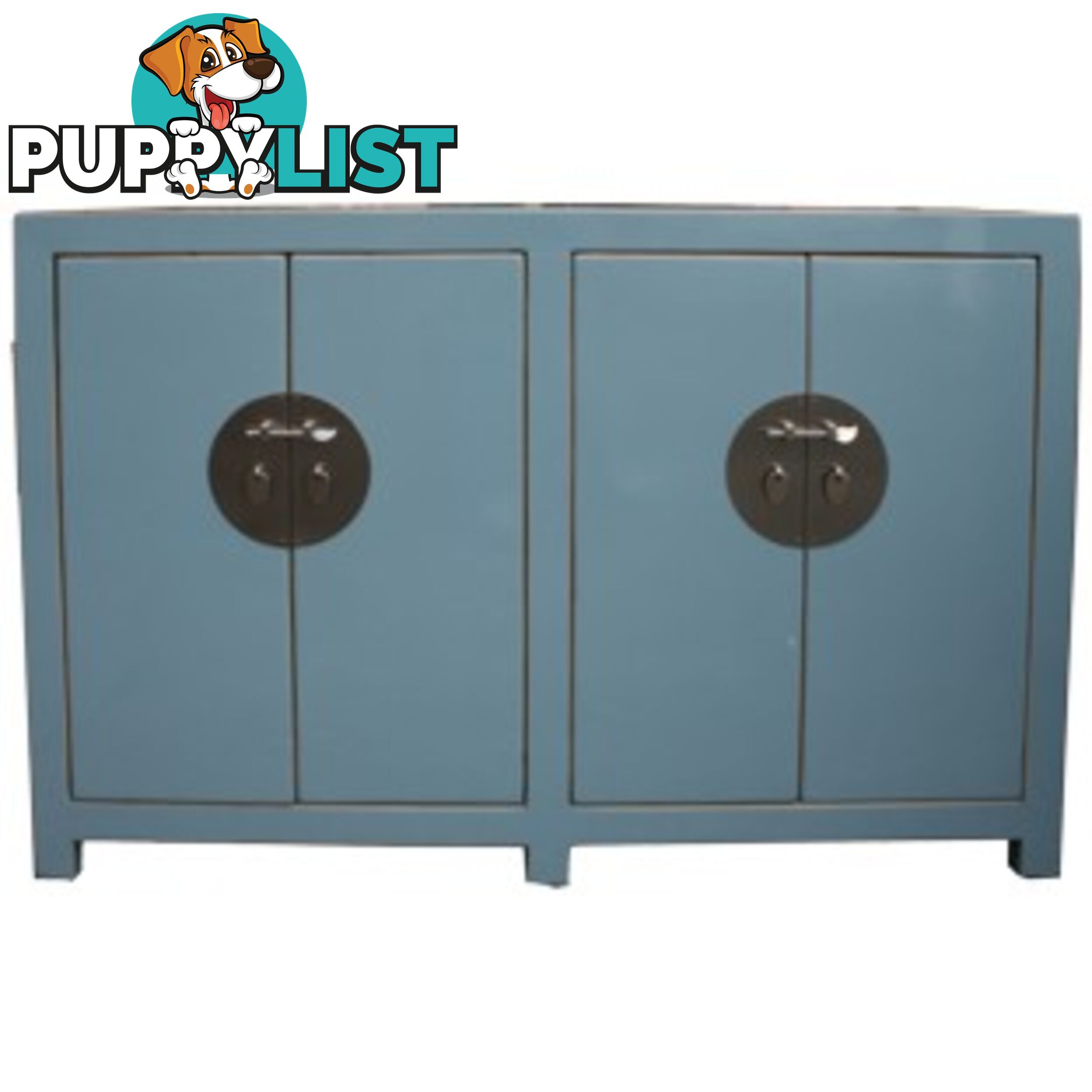 Light Grey Chinese Buffet Sideboard