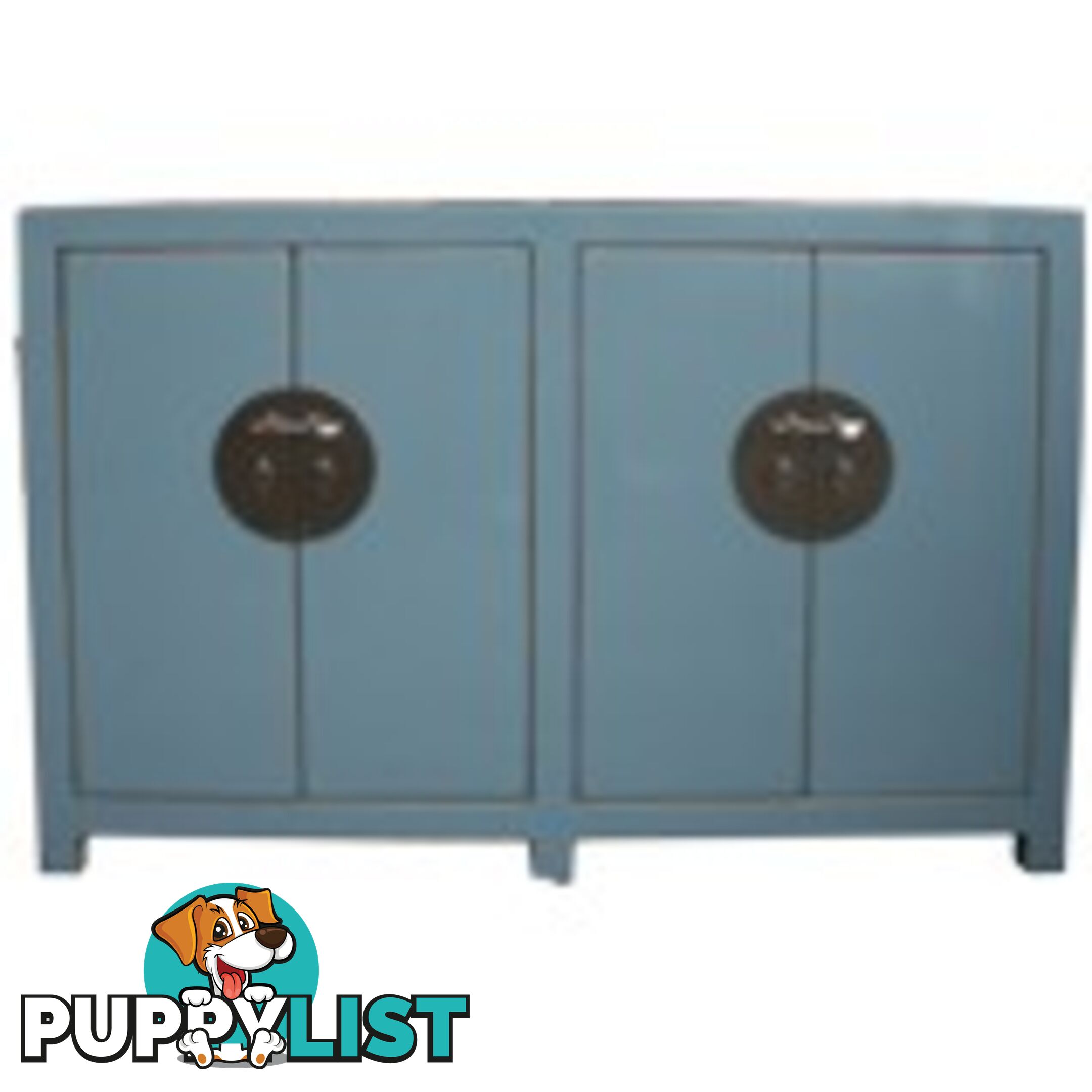 Light Grey Chinese Buffet Sideboard