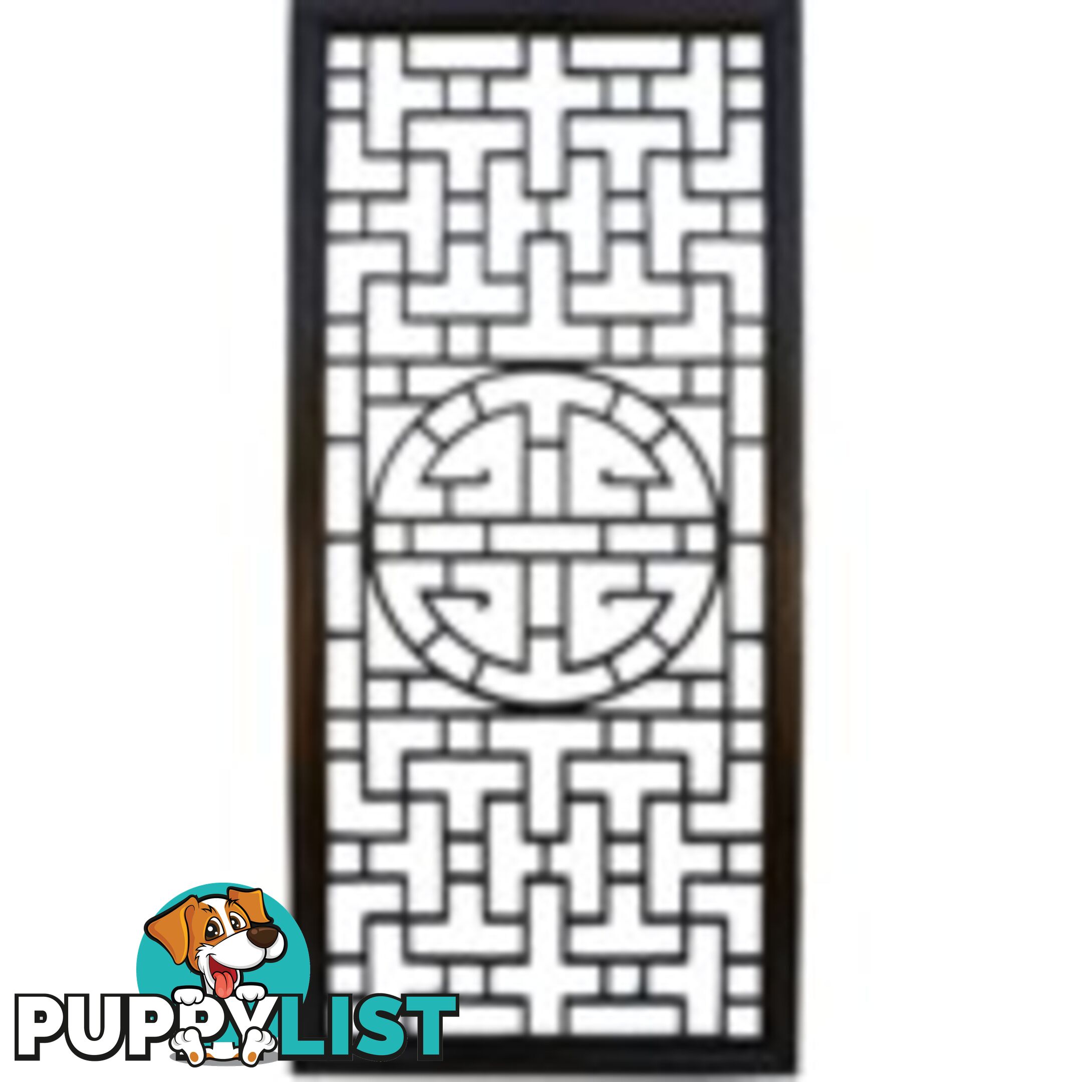 Chinese Art Lattice Wall Hanging Screen