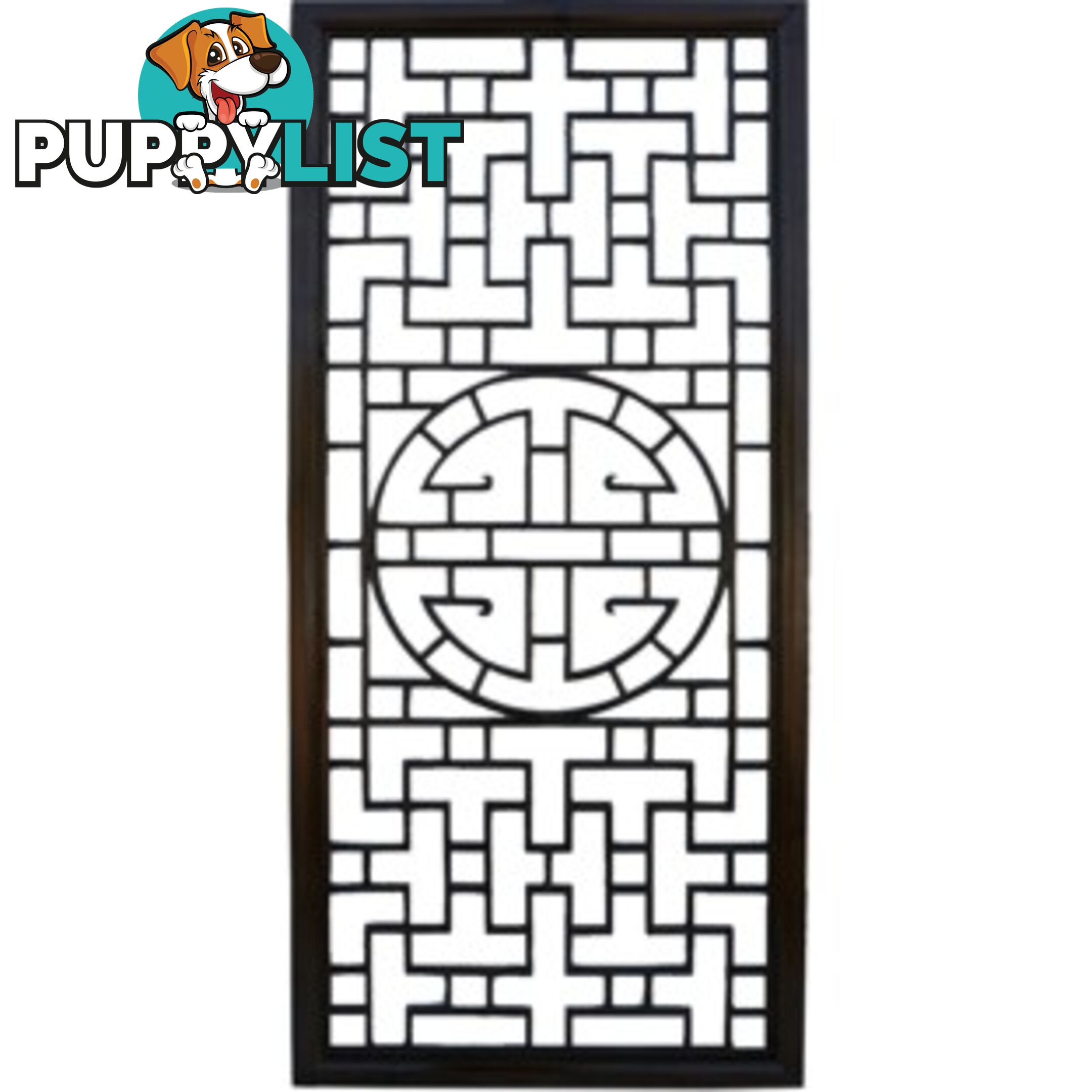 Chinese Art Lattice Wall Hanging Screen