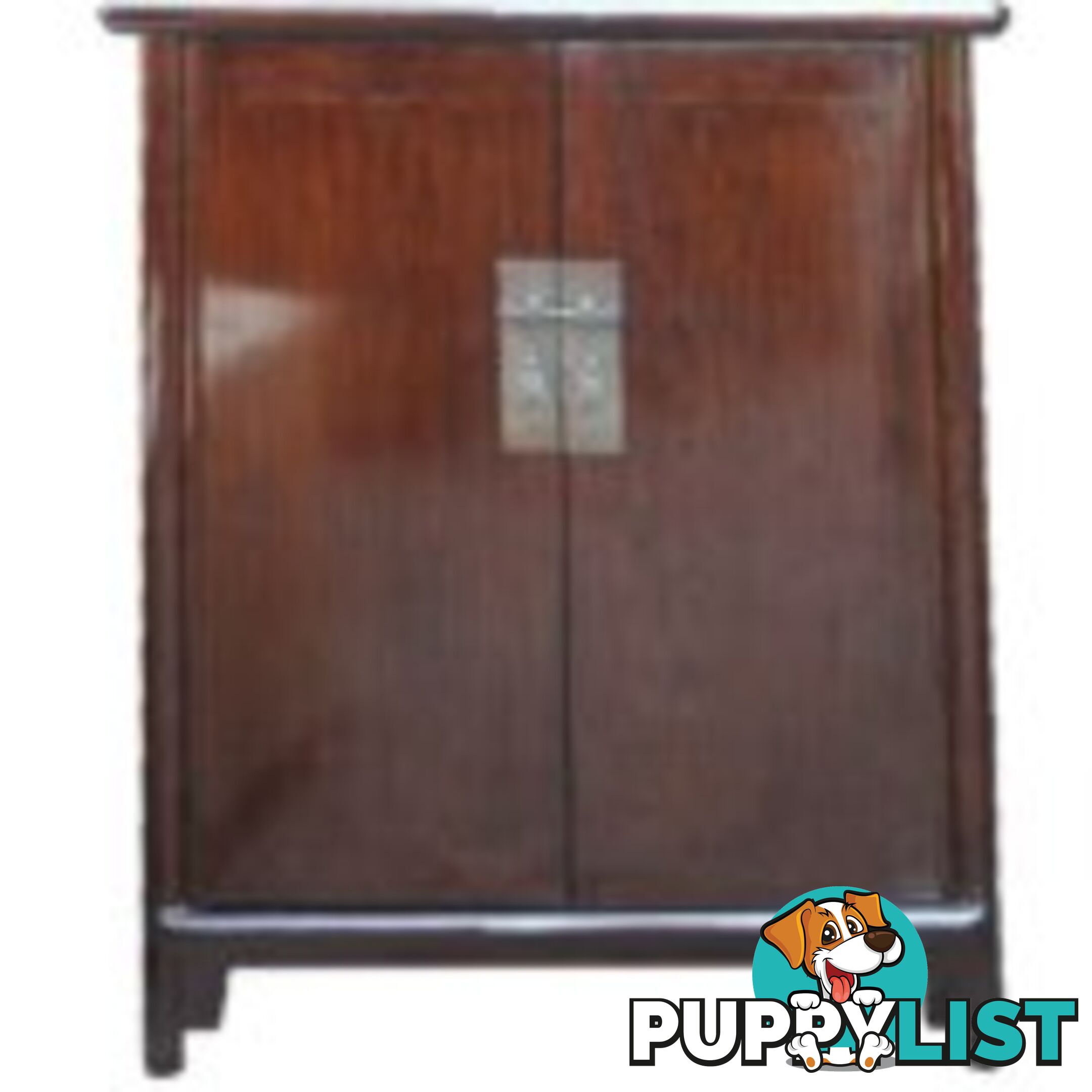 Ming Style Tang Brown Chinese Tapered Storage Cabinet