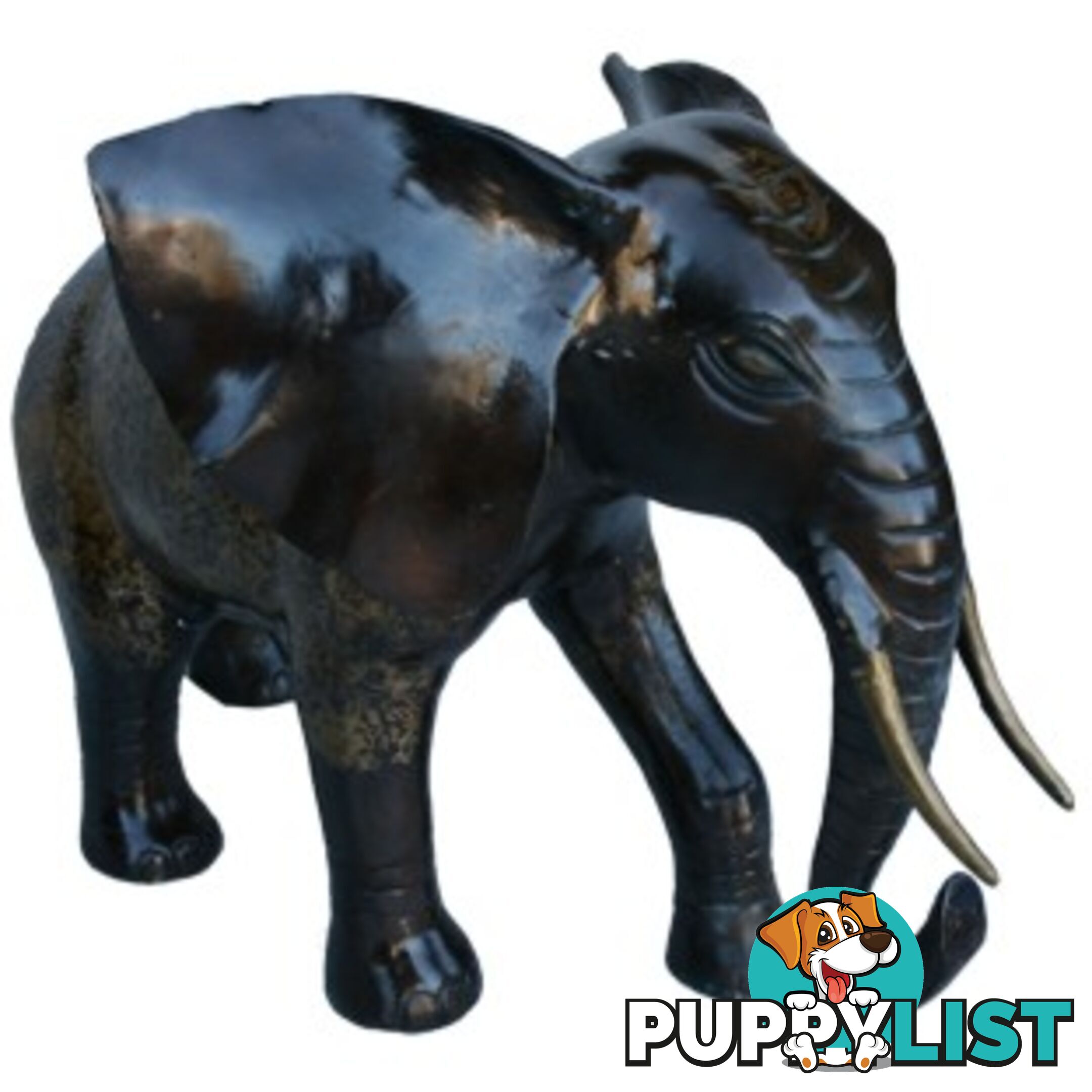 50cm Brass Fortune Elephant Statue