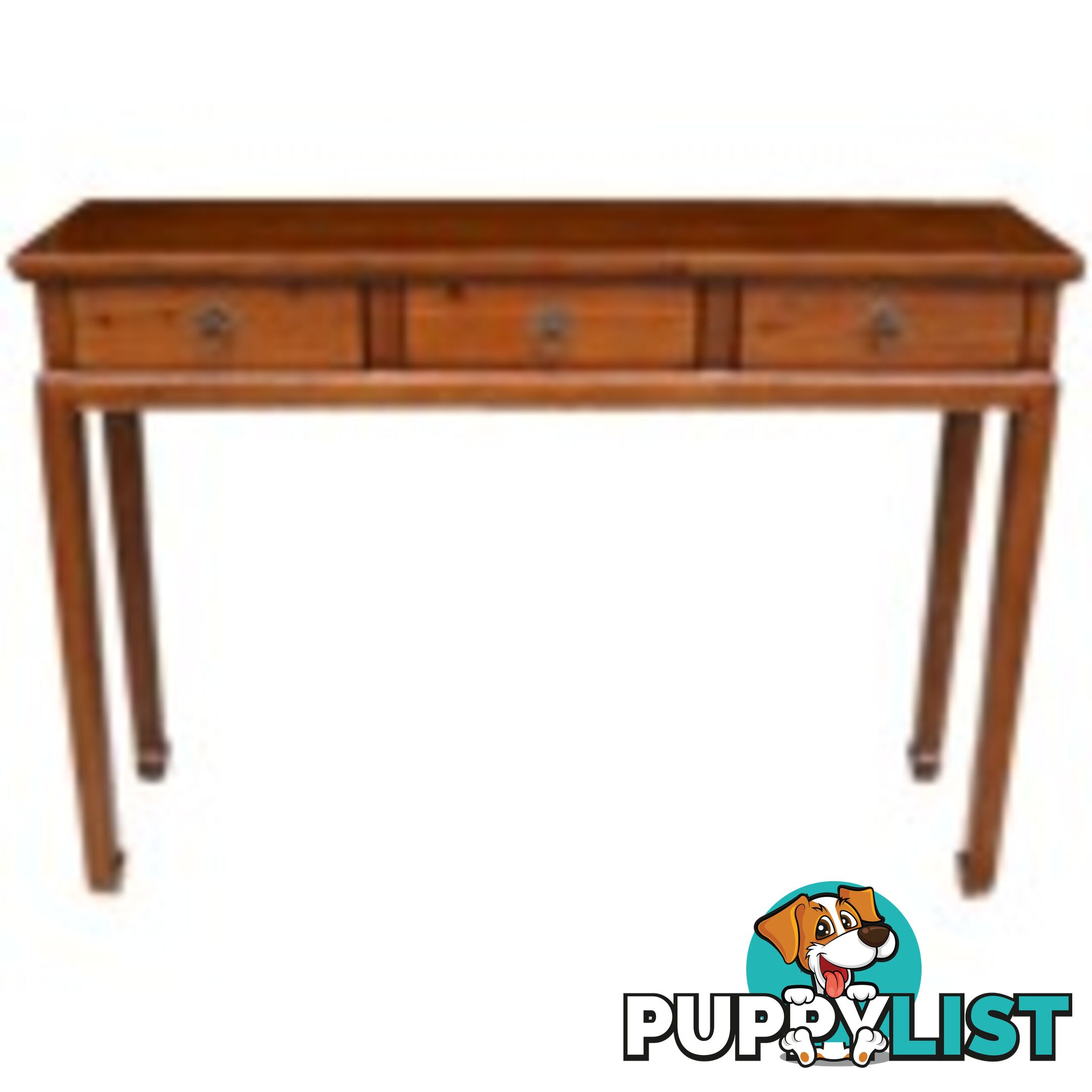 Brown 3-Drawer Hallway Table