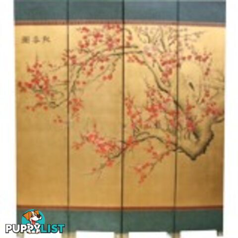 Oriental Cherry Blossom Hand Made Room Divider