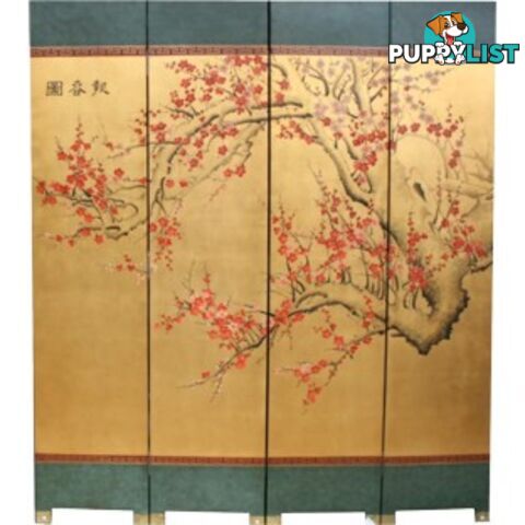 Oriental Cherry Blossom Hand Made Room Divider