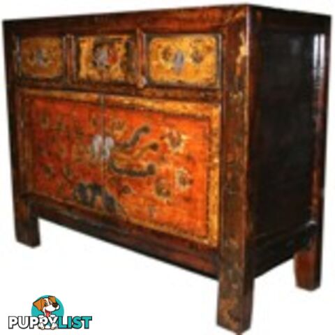 Chinese Antique Painted Cabinet