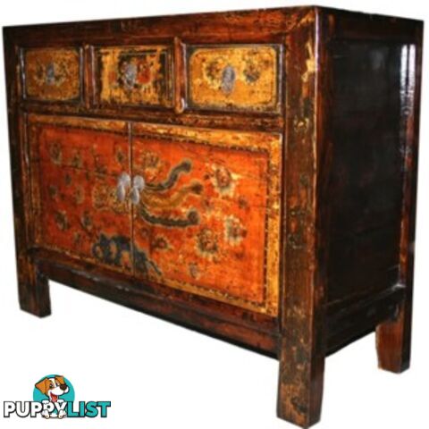 Chinese Antique Painted Cabinet