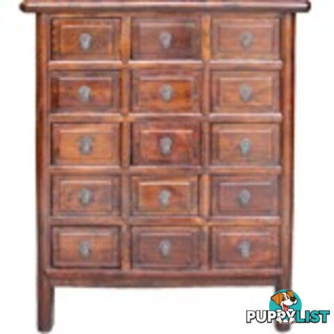 Brown Chinese Medicine Herb Cabinet