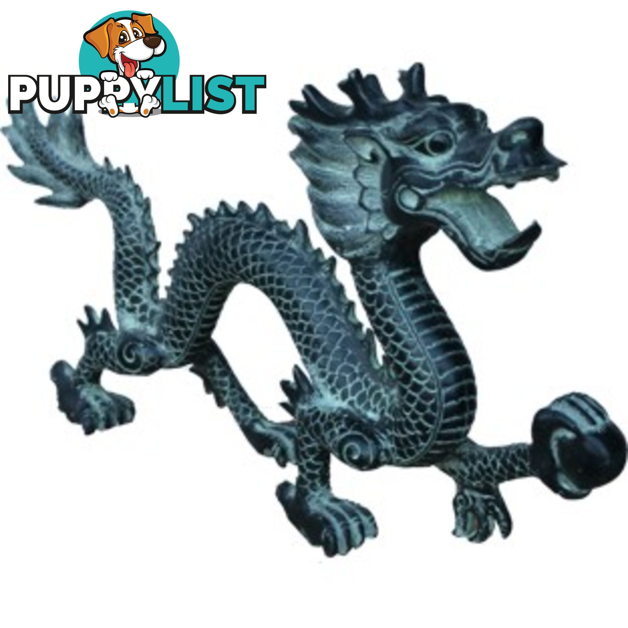 39 cm Chinese Bronze Dragon