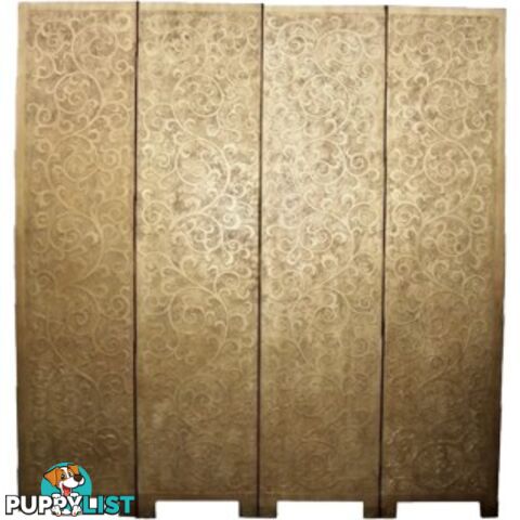 French Style Gold Coromandel Room Divider