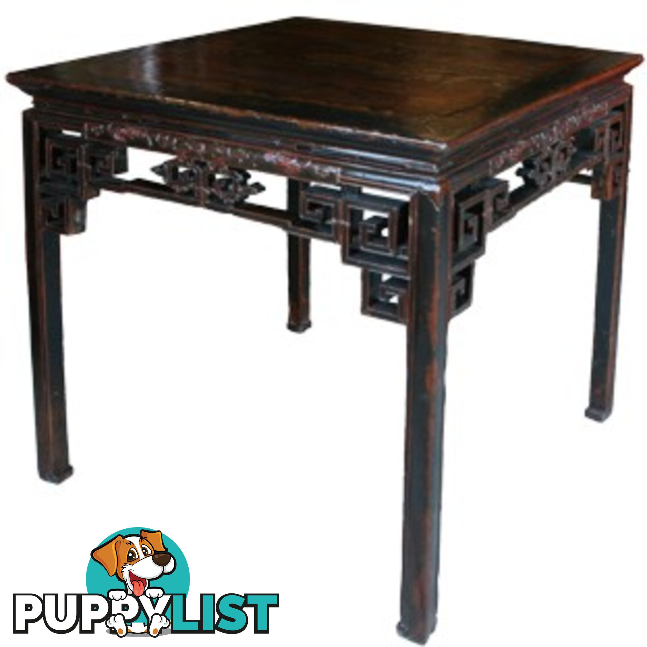 Square Chinese Original Table with Gate Legs