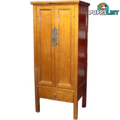 Chinese Gold leaf Wooden Slim Cabinet