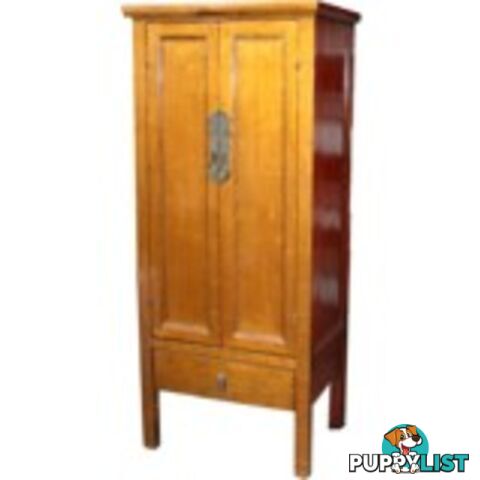 Chinese Gold leaf Wooden Slim Cabinet