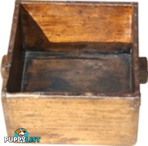 Antique Wood Rice Bucket