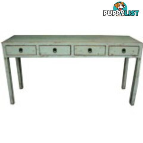 Chinese Green 4-Drawer Hallway Table