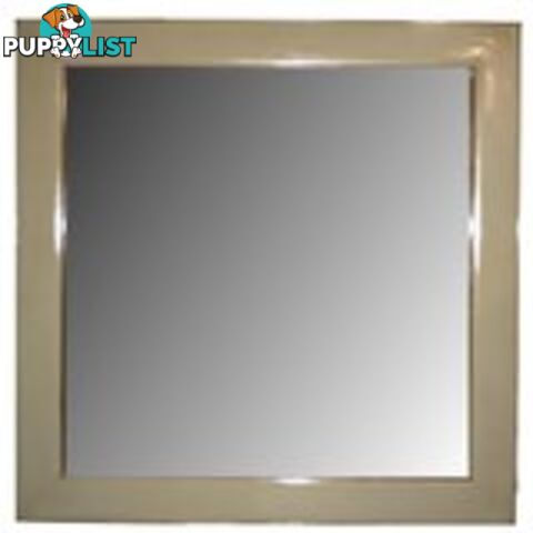 White Lacquer Chinese Mirror