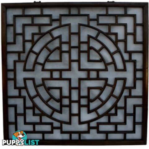 New Chinese Art Square Lattice Wall Hanging Screen