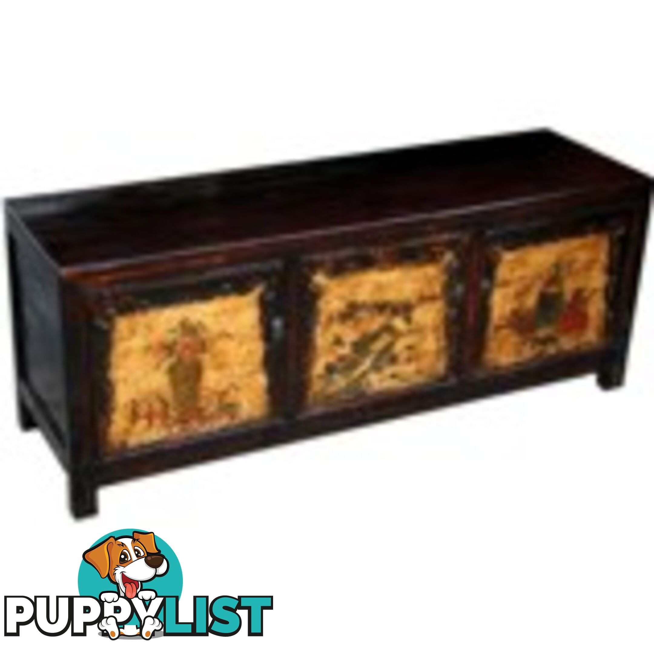 Original Painted Low Sideboard TV Chinese Cabinet