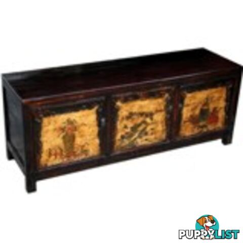 Original Painted Low Sideboard TV Chinese Cabinet