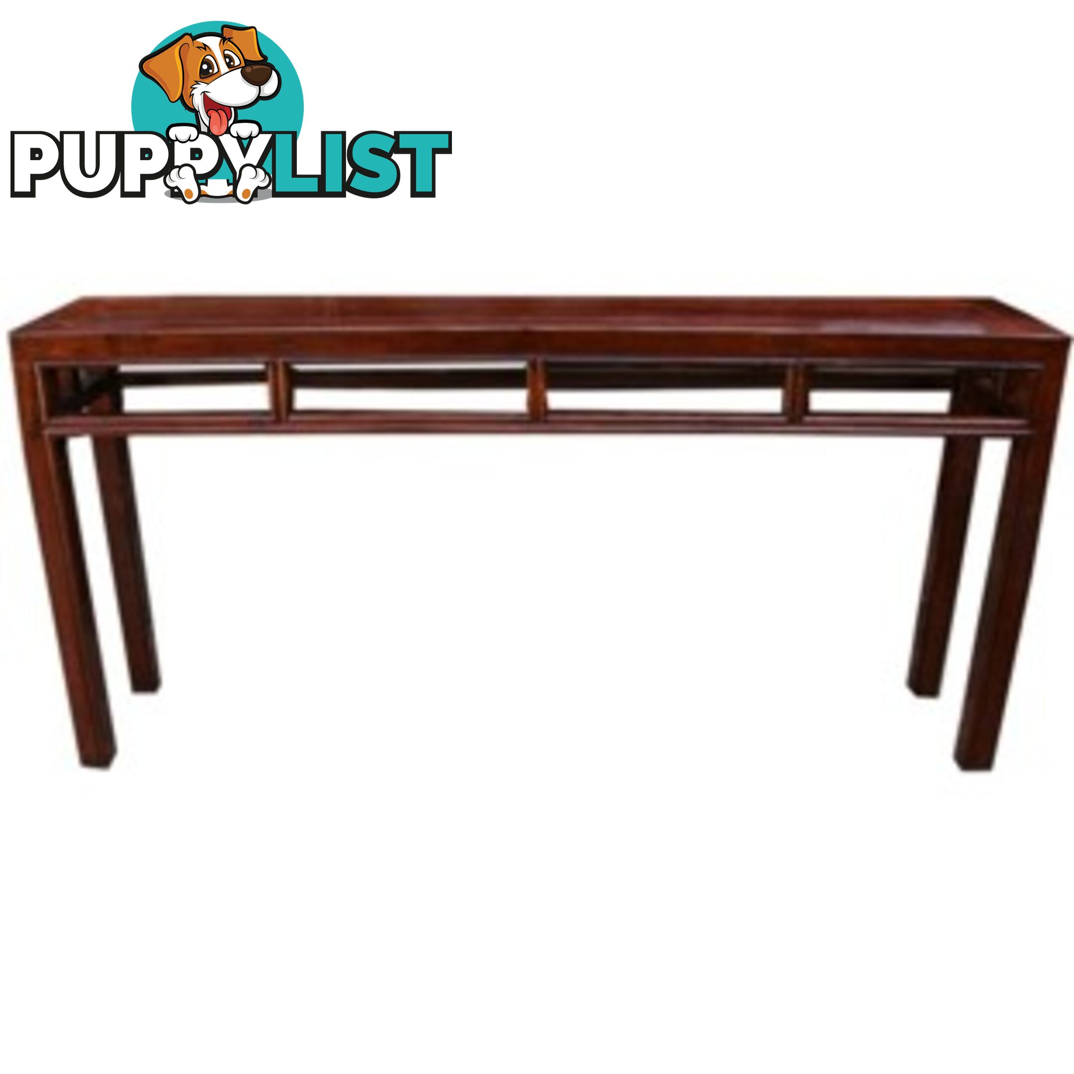 Original Brown Double Sided Chinese Console Table