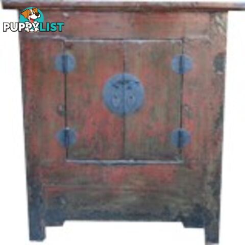 Original Red Medium Chinese Cabinet