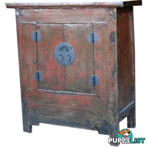 Original Red Medium Chinese Cabinet