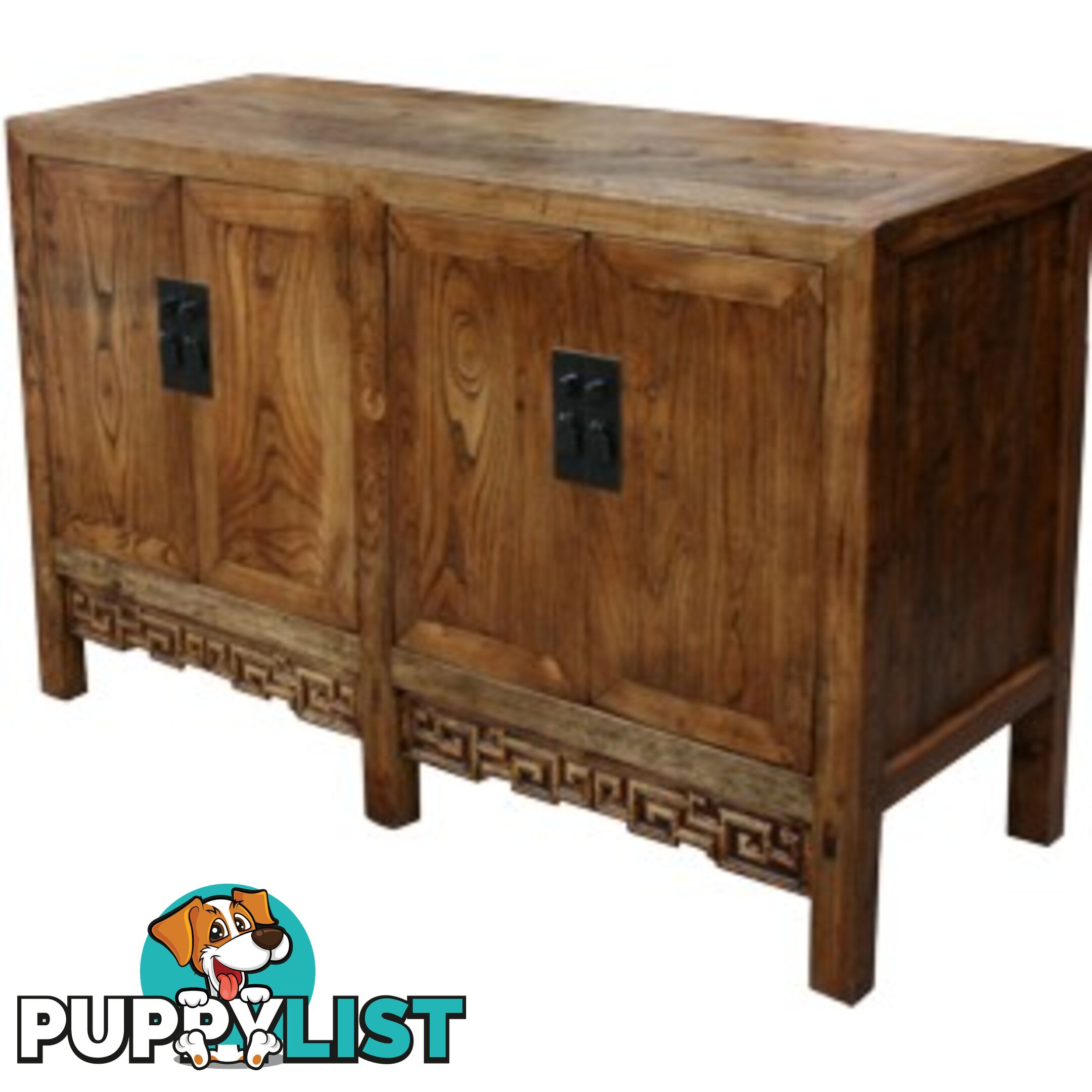 Natural Elm Chinese Sideboard