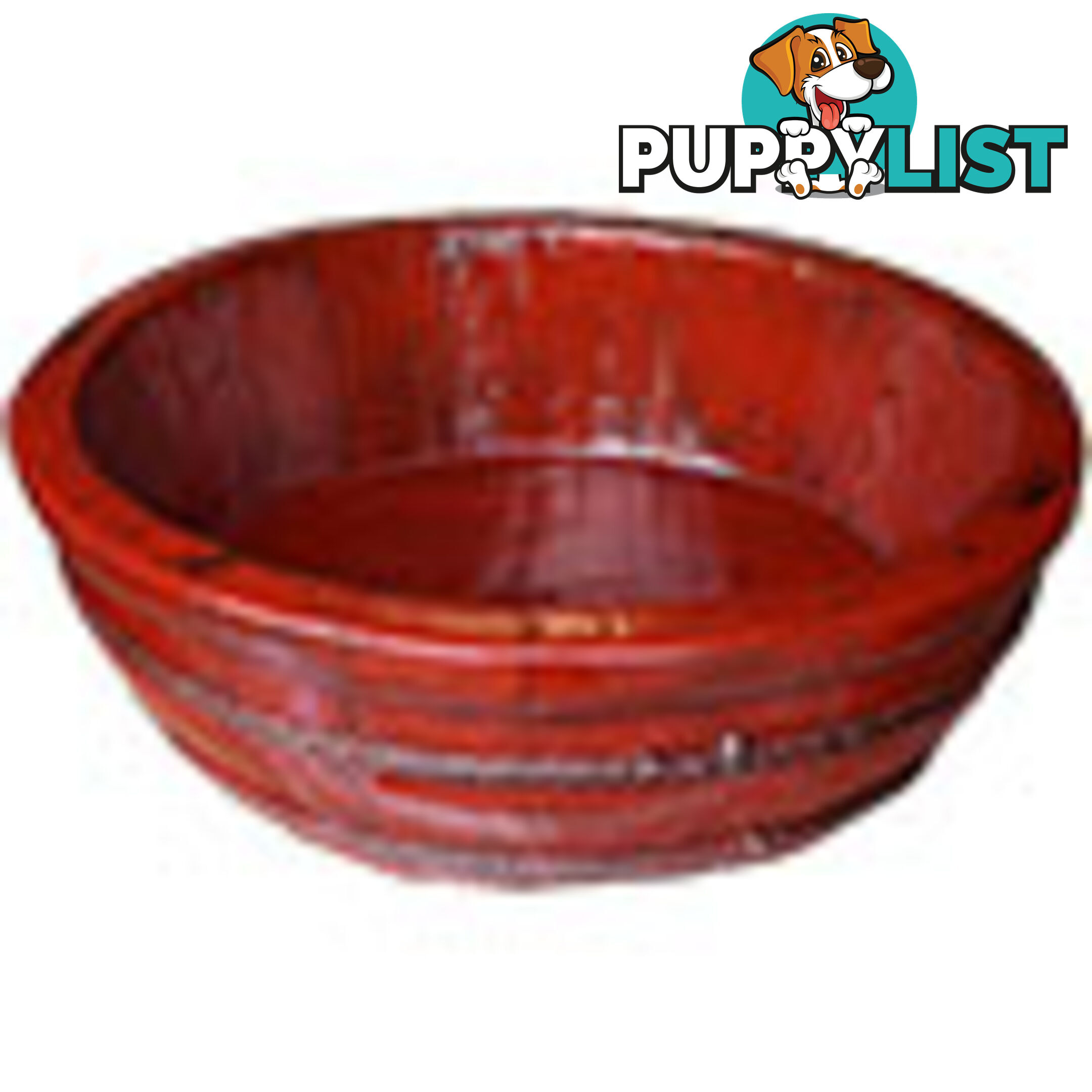 Chinese Red Lacquer Wood Water Basin