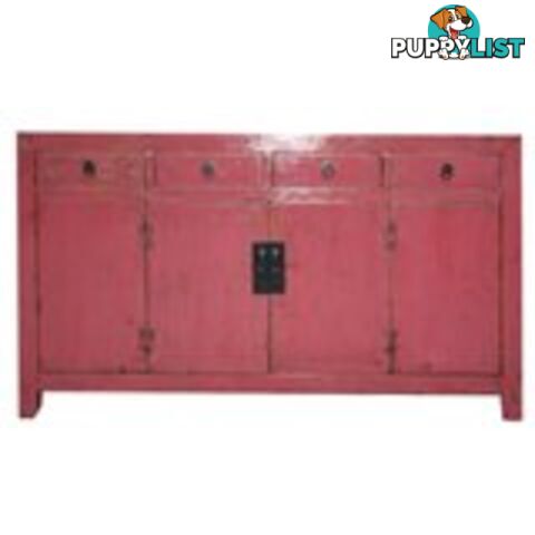 Red Chinese Sideboard