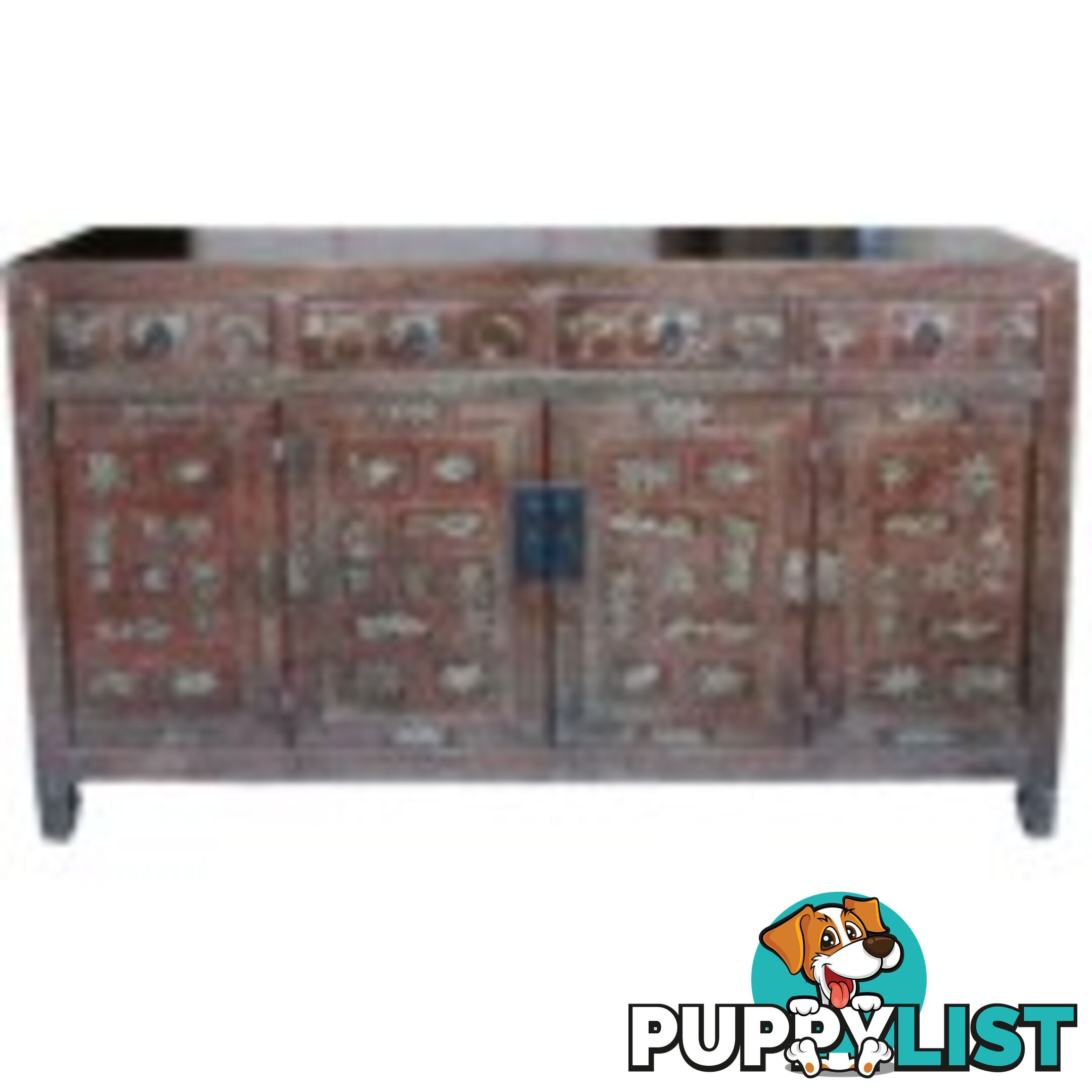 Original Manchurian Painted Chinese Sideboard