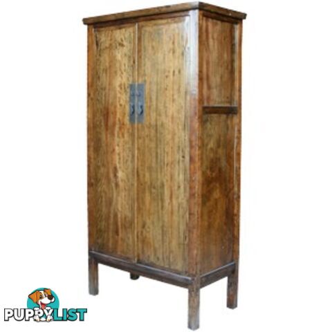 Large Chinese Antique Solid Wood Wardrobe Cabinet