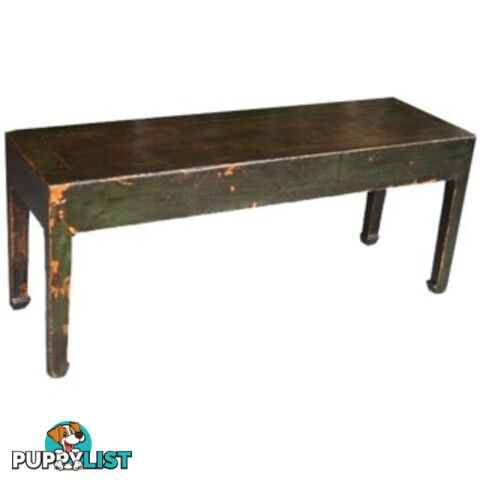 Green Original Antique Chinese Bench